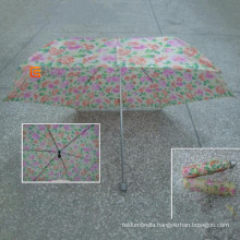 4 Fold Check Polyester Fabric Umbrella (YS-4F4041A)